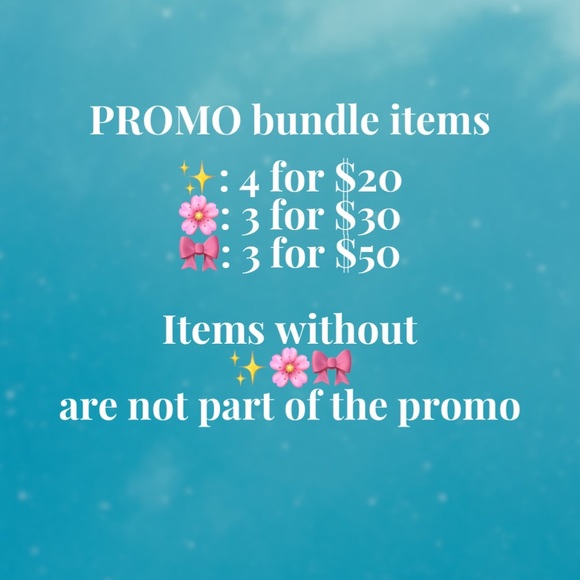 Promo Bundles ✨🌸🎀 - Picture 1 of 1